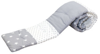 Ullenboom Patchwork Nest for Side Bed grey stars
