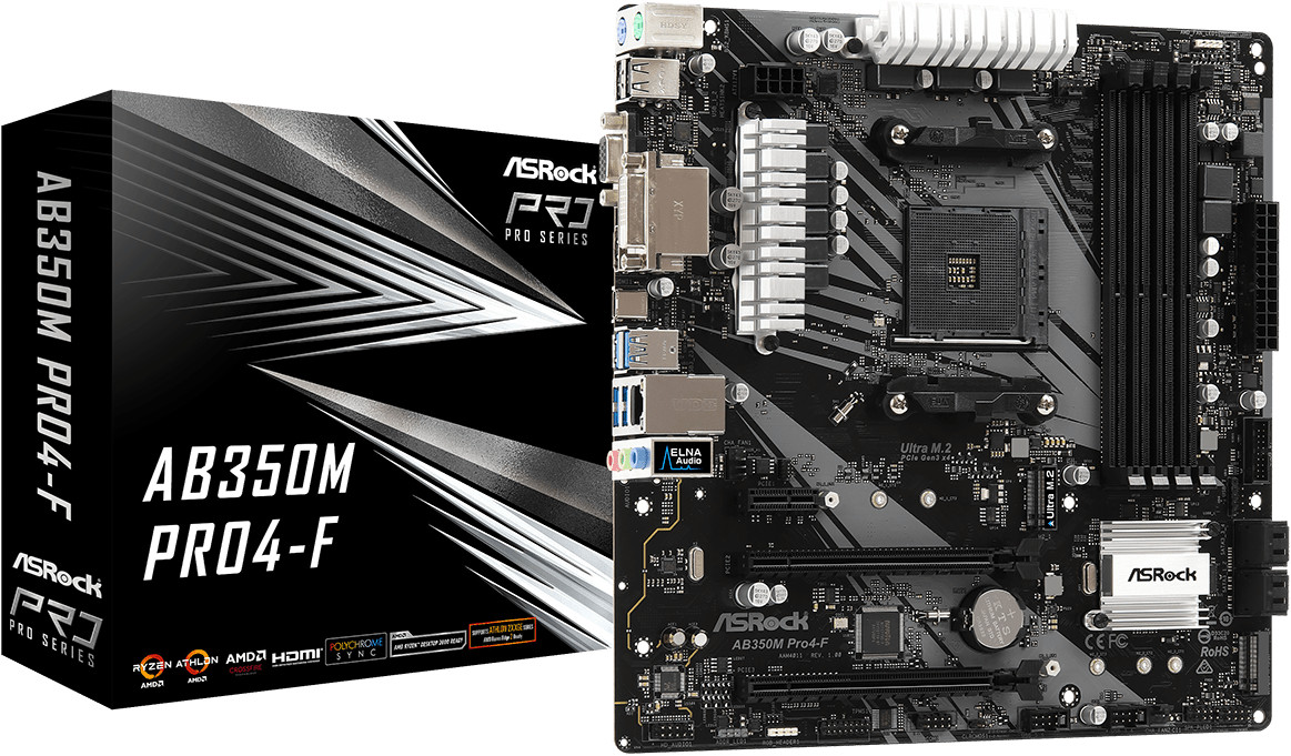 ASRock AB350M Pro4-F