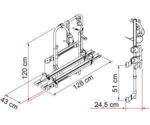 Porte-vélos Fiamma Carry-Bike 200 Pour Ducato à Partir De 06/2006 - Fixation Robuste