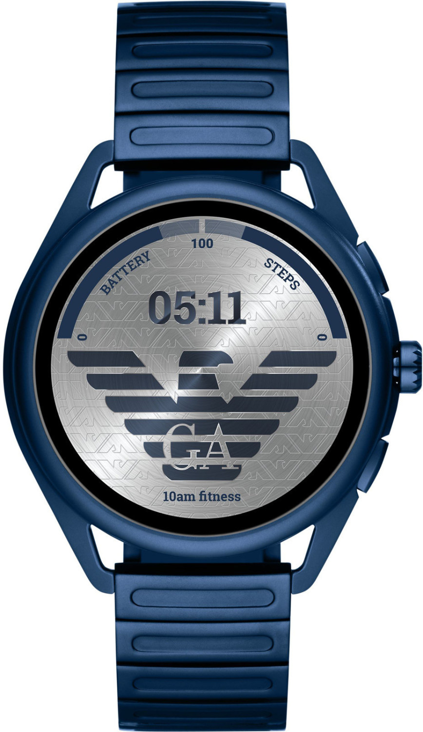 Emporio Armani Connected Matteo acier inoxydable bleu
