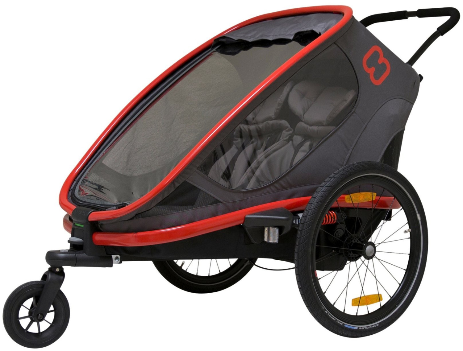 Hamax Outback Trailer red charcoal
