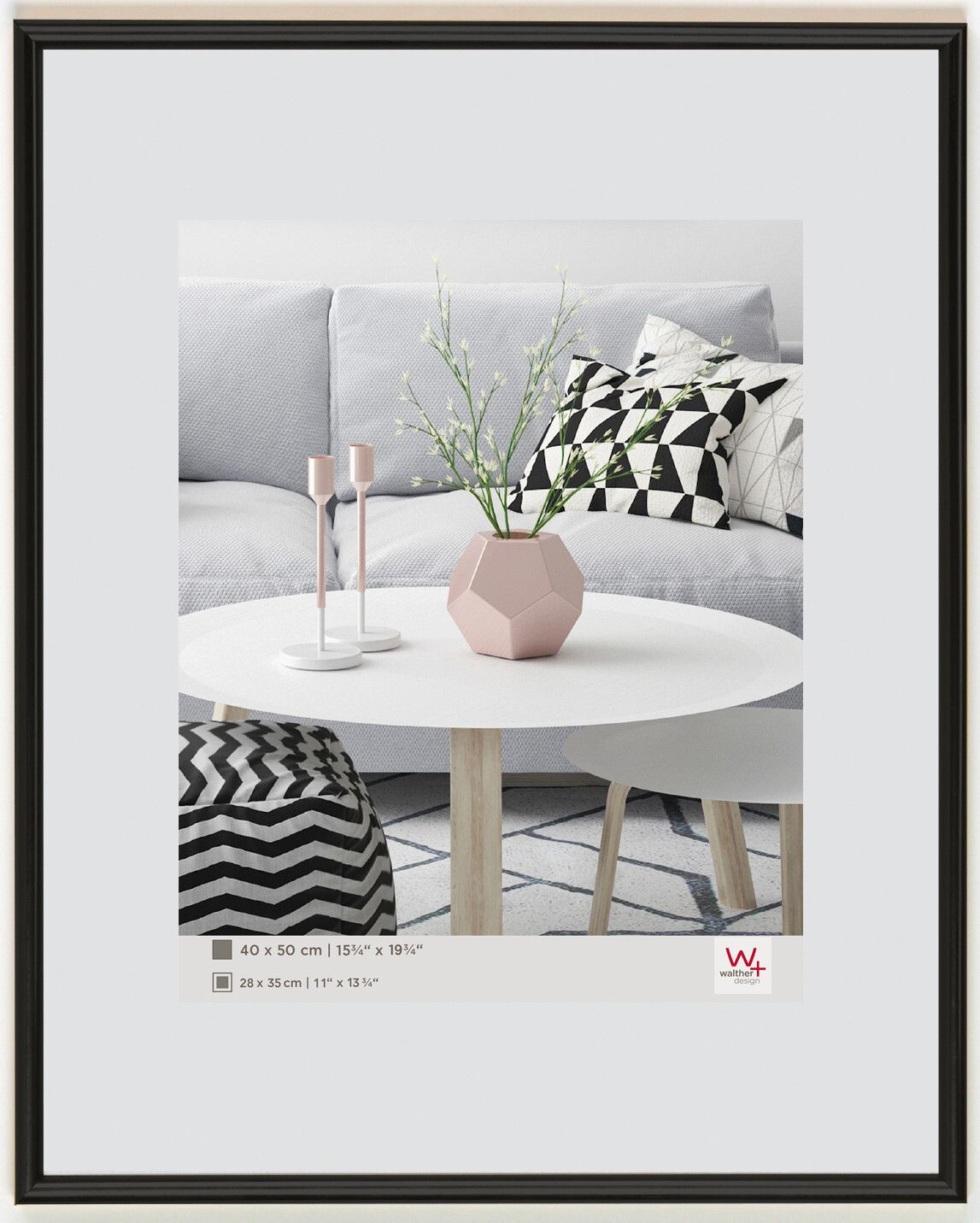 walther design Galeria 50x70 black