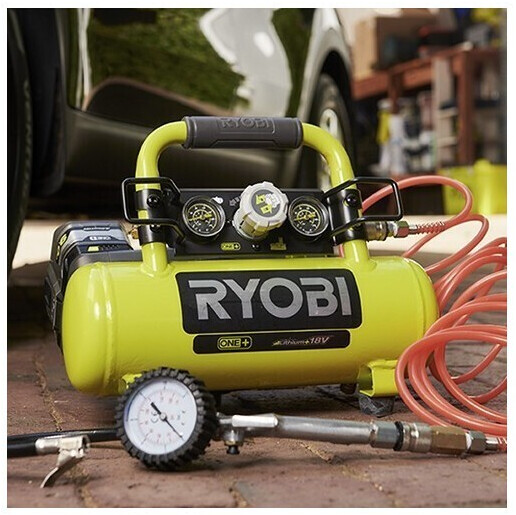 RYOBI R18I-0 18V Akku-Kompressor Urlaub Fahrrad Auto Reifen Druckluft  Luftpumpe 4892210122780