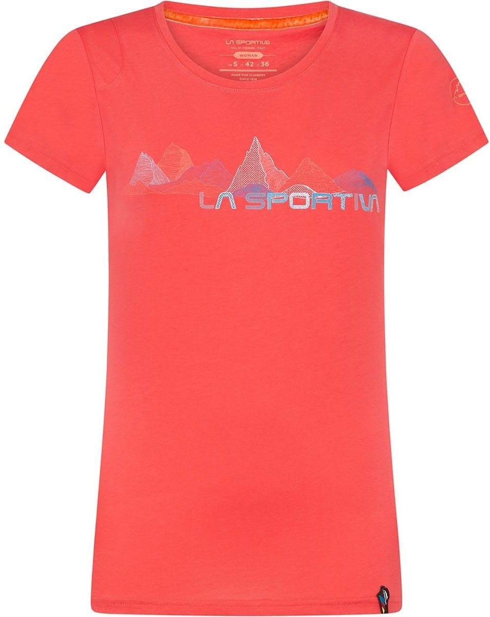 La Sportiva Peaks T-Shirt Apparel Climbing Women hibiscus