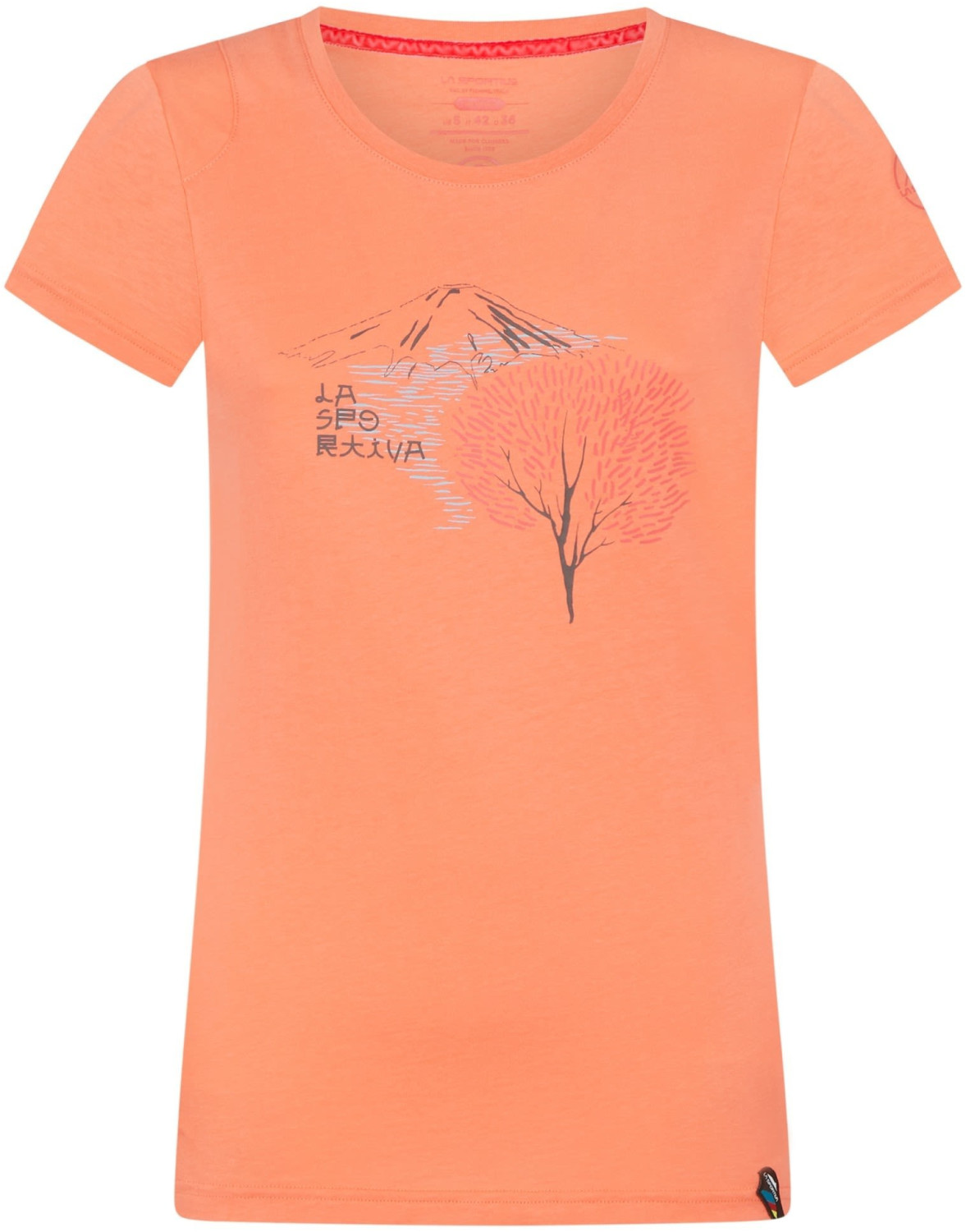 La Sportiva Bloom T-Shirt Apparel Climbing flamingo