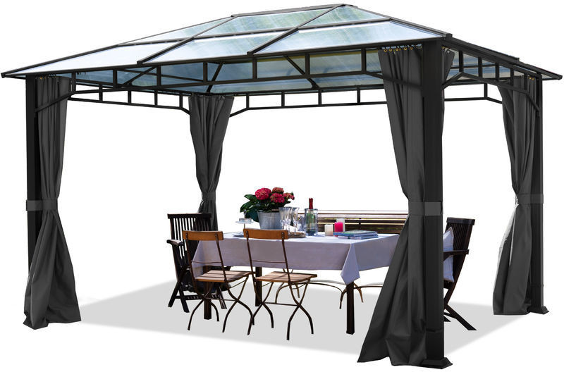 Toolport Metal Gazebo Deluxe 3 x 4 m with Side Walls