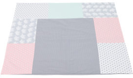 Ullenboom Patchwork Changing Pad Cover elephant mint/pink