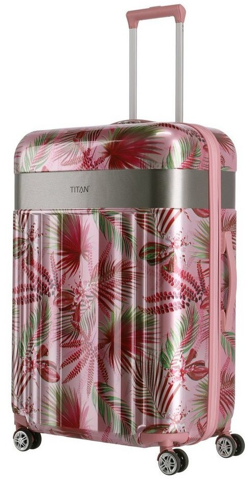 Titan Spotlight Flash 4 Wheel Trolley 76 cm pink hawaii