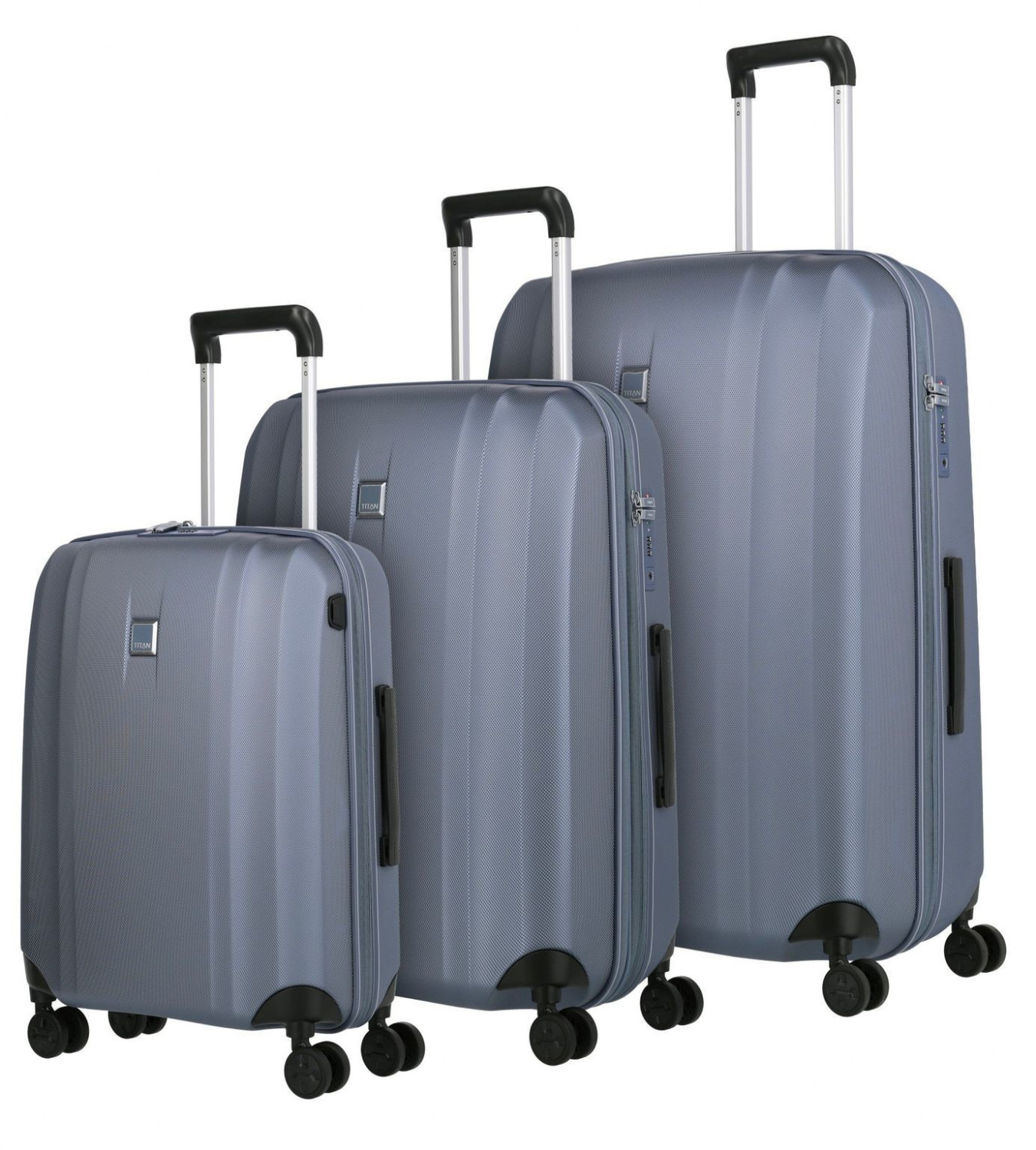 Titan Xenon 4 Wheel Trolley Set 55/67/76 cm