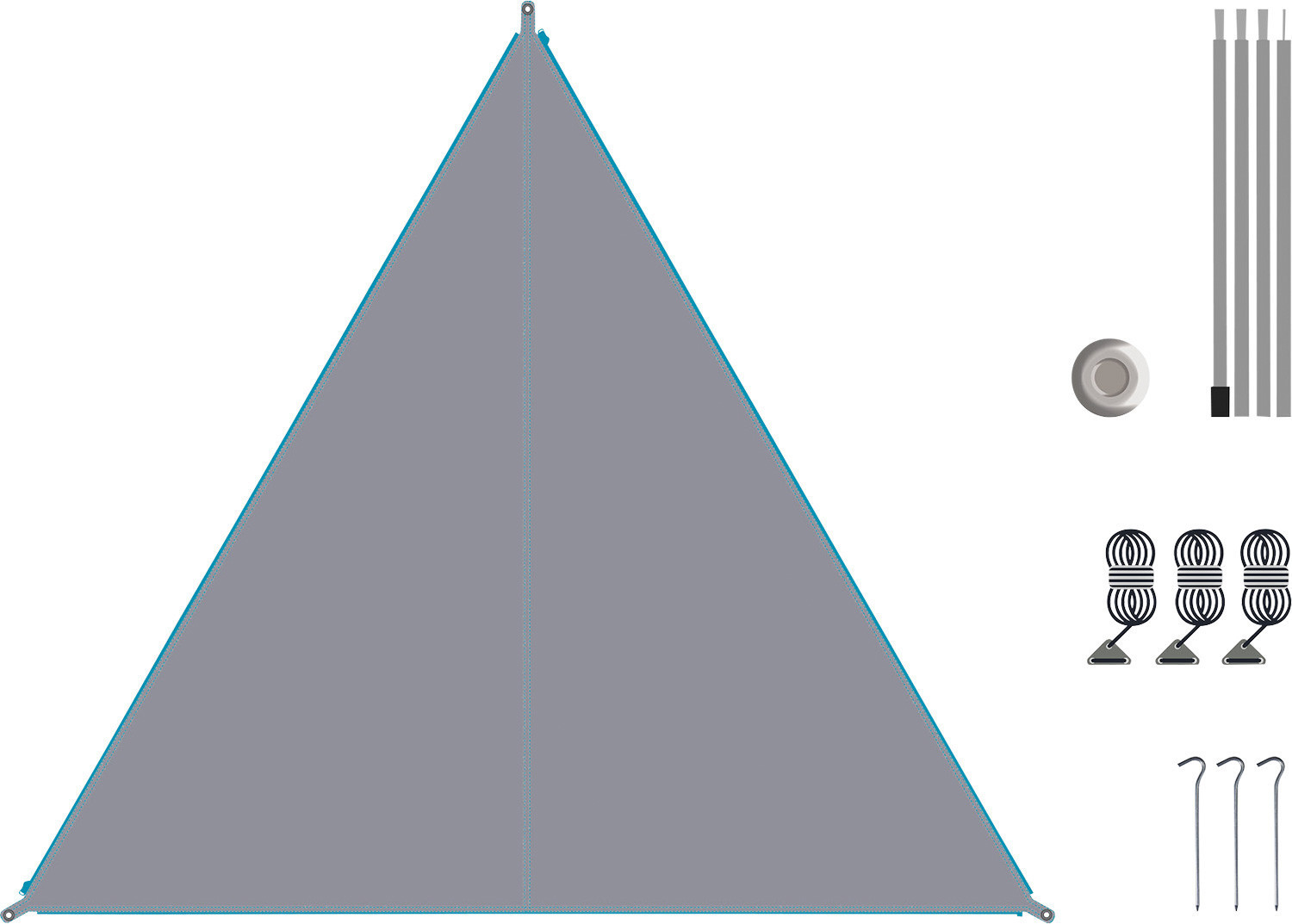 BENT Canvas Plain Set 250cm high rise/blue