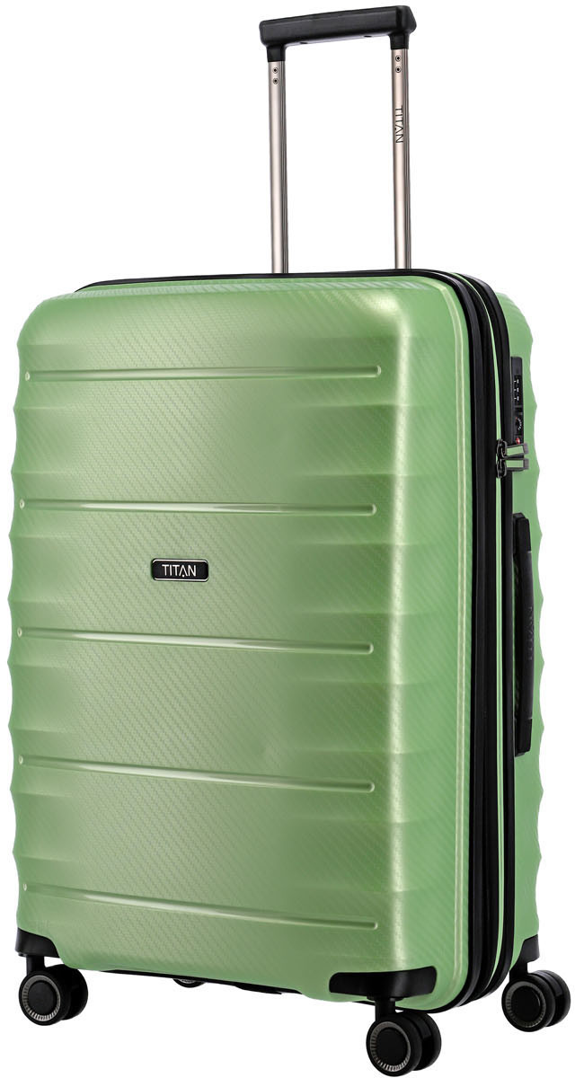 Titan Highlight 4 Wheel Trolley 67 cm green metallic