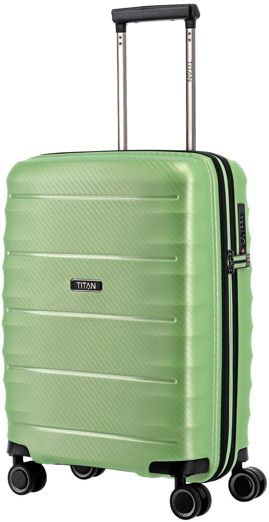 Titan Highlight 4 Wheel Trolley 55 cm green metallic