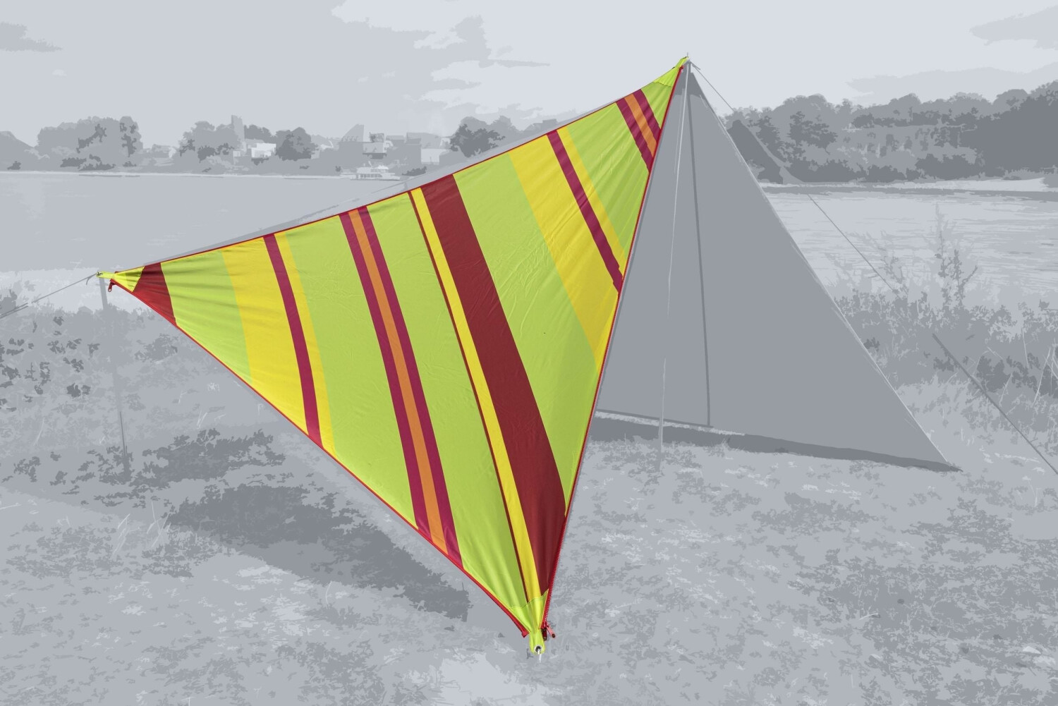 BENT Canvas Allover Set 250cm lime punch