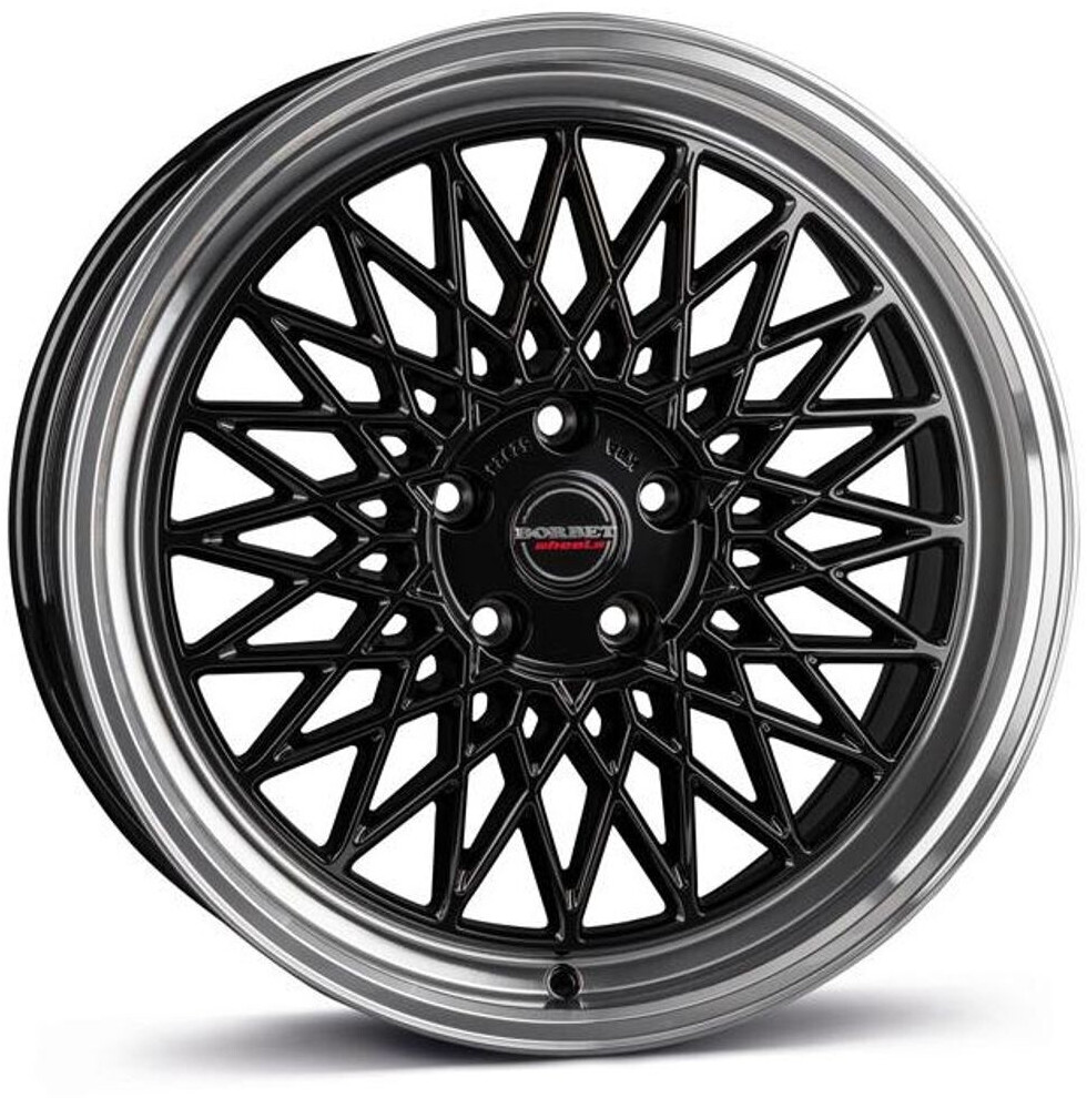 Borbet B (8.5x20) black rim polished