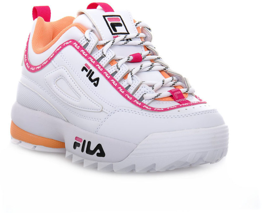 fila disruptor kids white