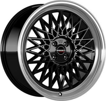 Borbet B (7x17) black rim polished