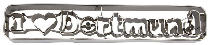 Städter Cookie cutter I love Dortmund 13 cm