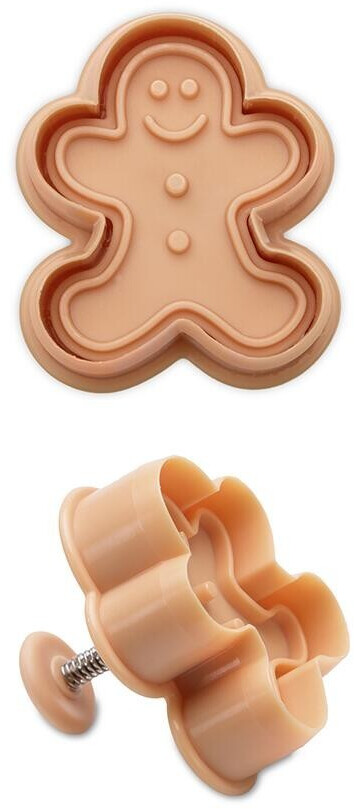 Städter Plastic cookie cutter gingerbread man 5 cm brown