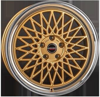 Borbet B (8x17) gold rim polished