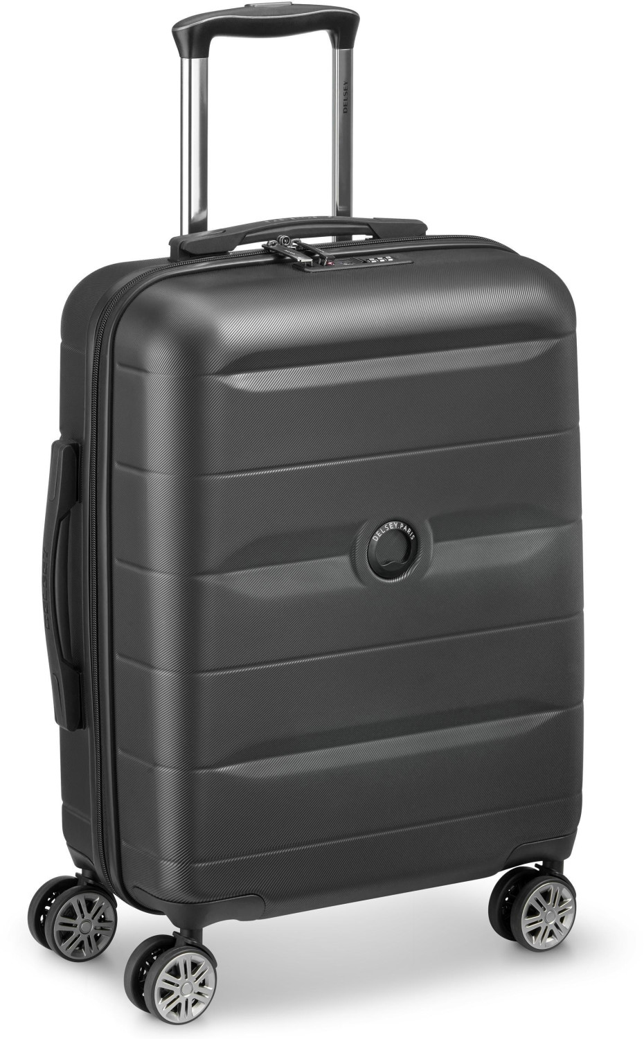 Photos - Luggage Delsey PARIS Comete+ 4 Wheel Trolley 55 cm Slim black 