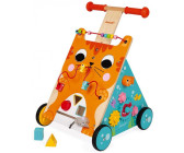 Navaris Andador de madera para bebé - Carrito correpasillos con 46x bloque  de construcción y espacio para juguetes - Caminador con ruedas +18 meses :  : Bebé