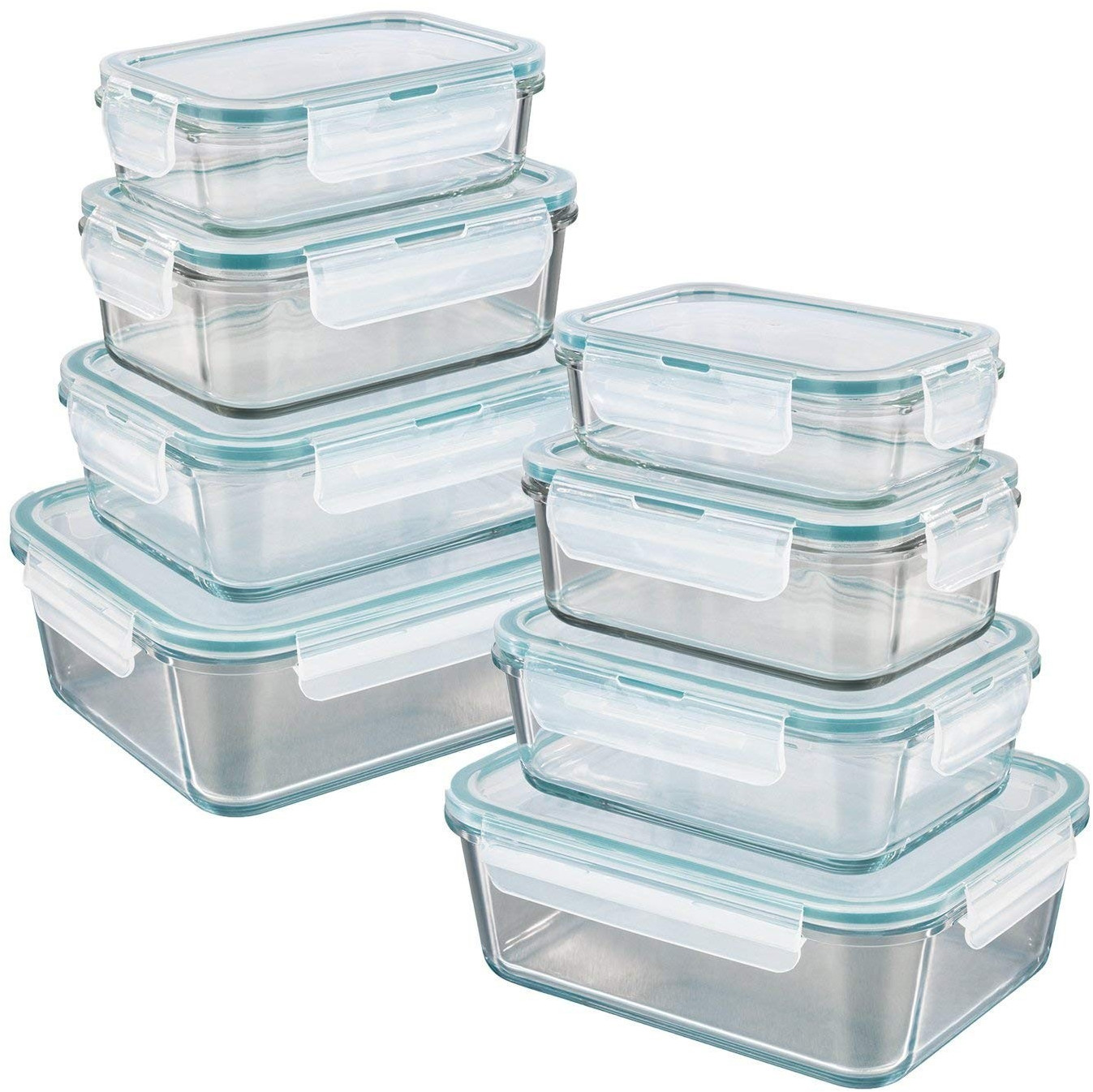GOURMETmaxx Klick-it Glass Airtight Container 16 pcs