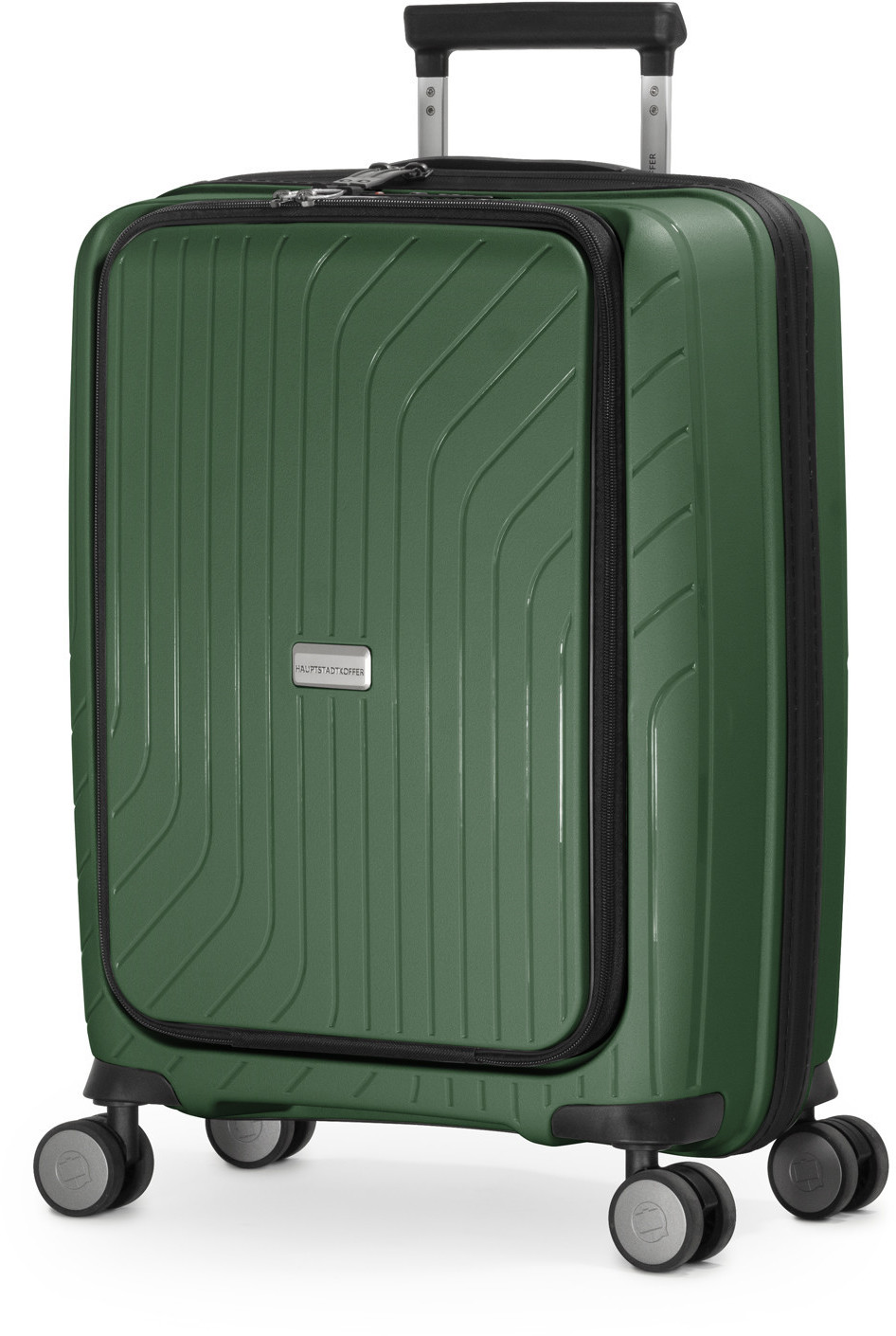 Hauptstadtkoffer TXL Hard-Side Hand Luggage Laptop Compartment TSA 55 cm dark green mat