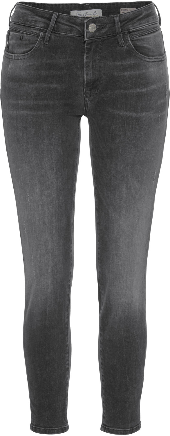 Mavi Adriana Ankle Super Skinny jeans dark grey distressed (10729-25991)