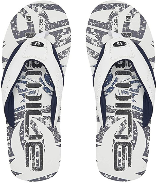 Animal Jekyl Logo Flip Flops black white