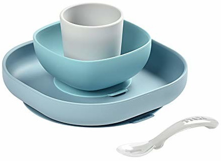 Béaba Set Vaisselle silicone 4 pcs jungle
