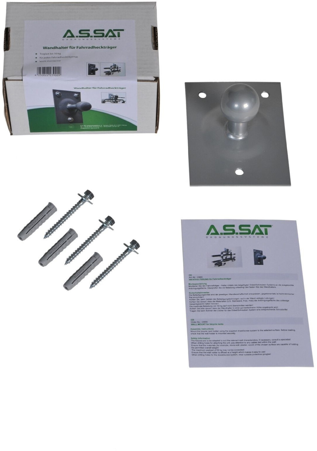 A.S. SAT Bike carrier wall mount