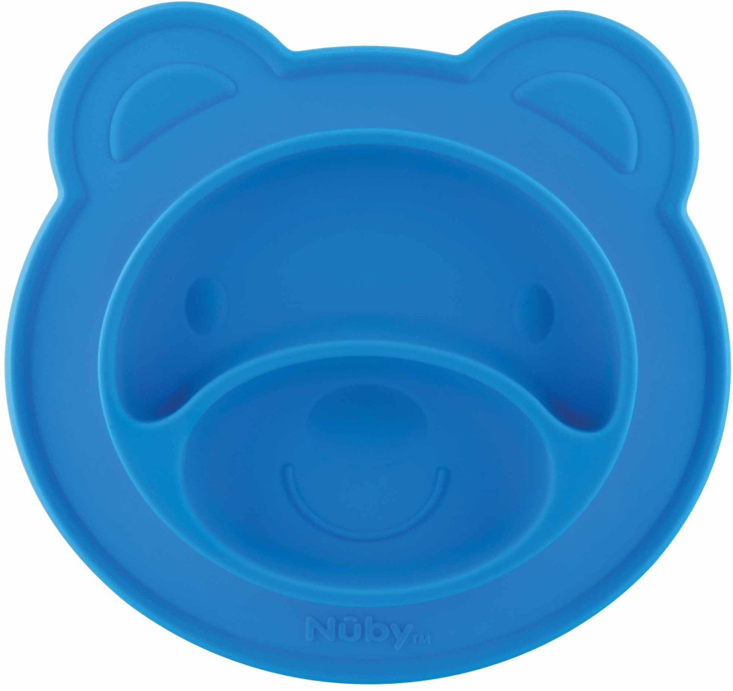 Nuby Non-Slip Dinner Plate Silicone Bear