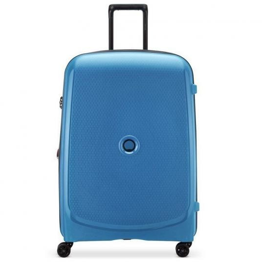Photos - Luggage Delsey PARIS Belmont Plus 4 Wheel Trolley 76 cm  zinc blue (3861821)