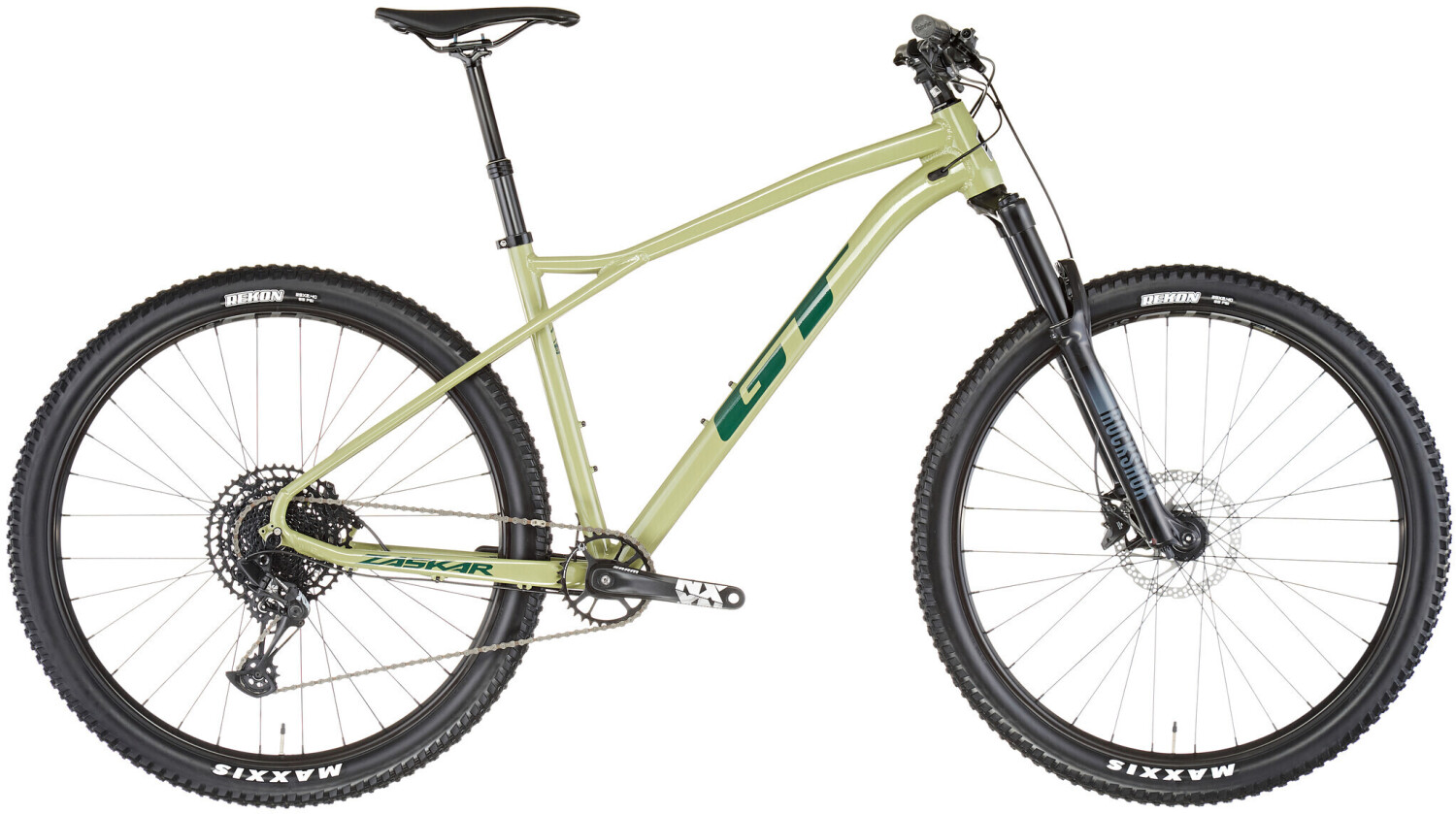 Gt mountain bike green top