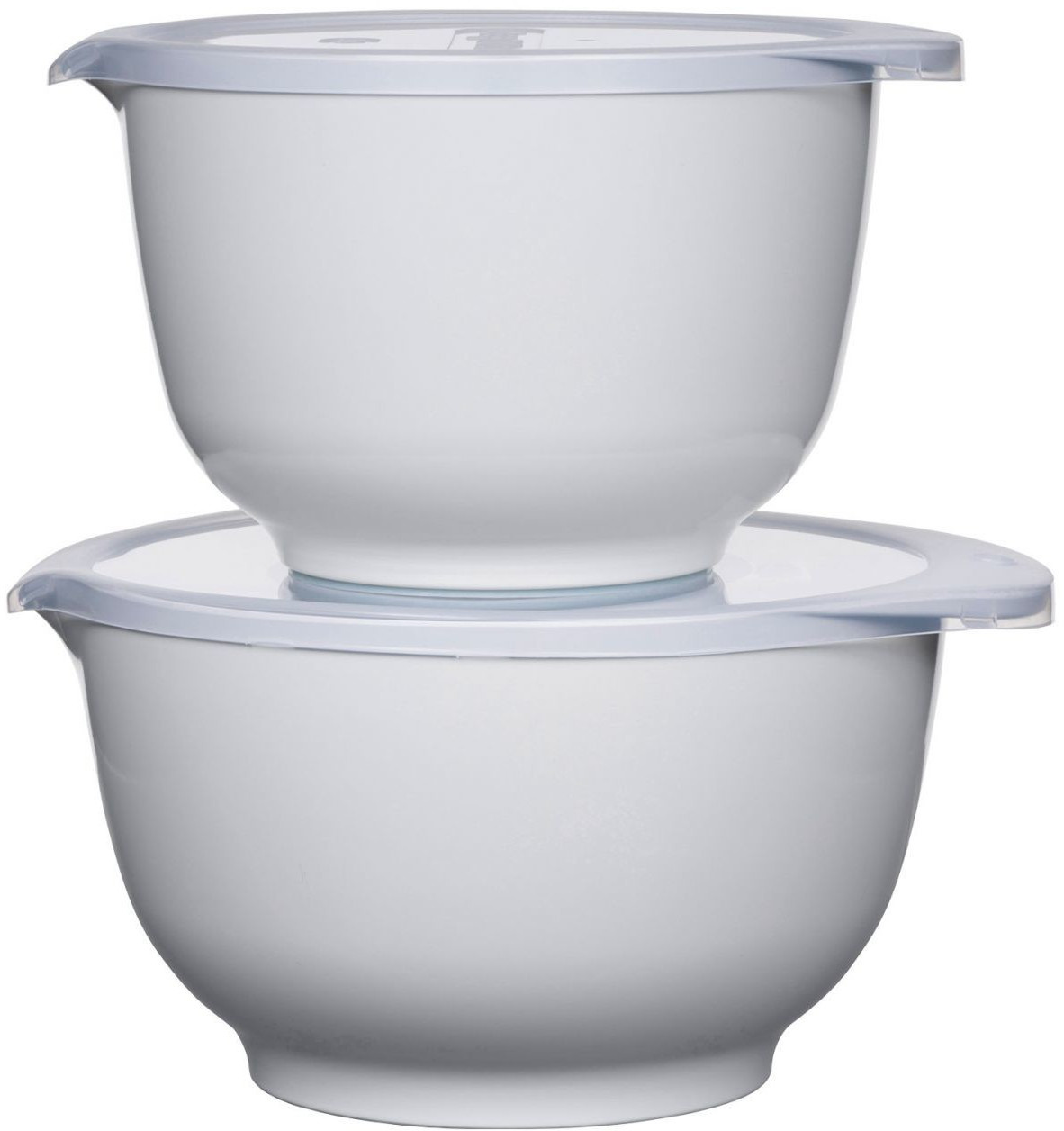 Rosti Mepal Margrethe mixing bowl with lid (2, 3 l) set 4 pieces white