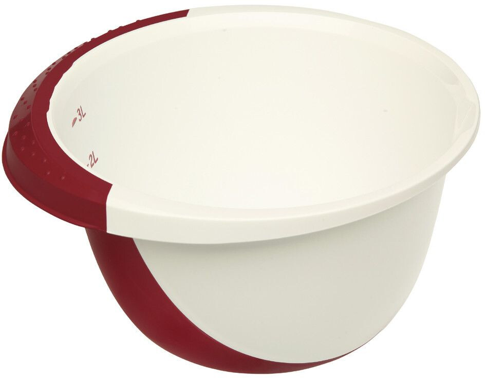 keeeper Mixing bowl carlotta, 3.5 liters, white / aquamarine made of PP, non-slip stand, internal measuring scale and - 1 piece (1017562400000)