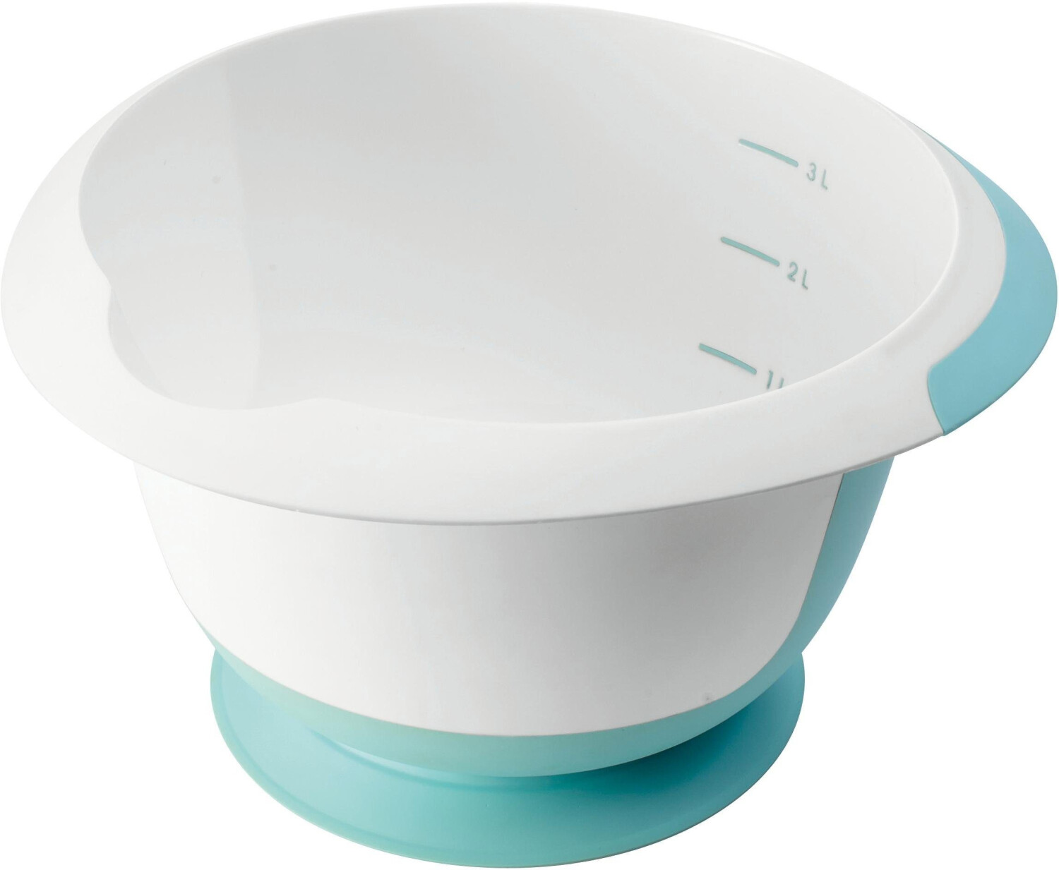 keeeper Mixing bowl mariella, with suction cup, 3.5 liters aquamarine / white, material: ABS / TPE, - 1 piece (1074362400000)