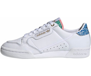 adidas continental 80 white and gold