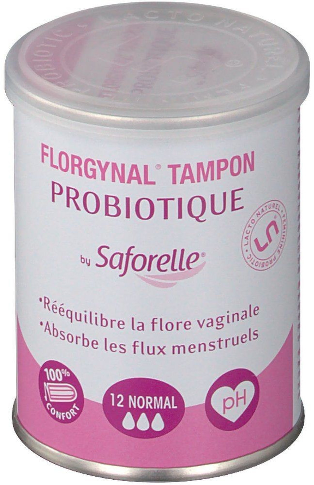 Saforelle Florgynal tampon probiotique normal (12 pcs)