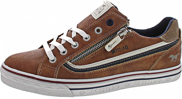 Mustang Mtng Mens Lace-Up Shoes Mustang brown/white (4147301307)