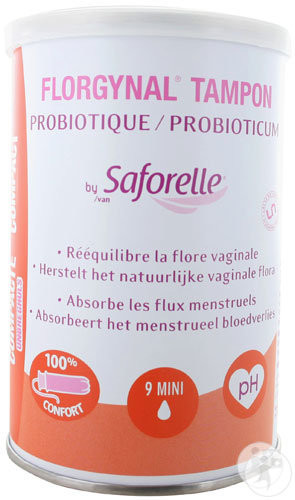 Saforelle Tampon probiotique mini (9 pcs)