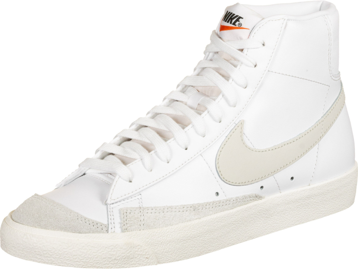 nike blazer light bone on feet