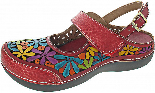 Laura Vita Strappy Sandals red (Bicllyo 04)