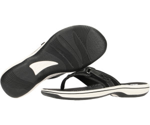 Clarks black store and white sandals