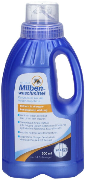 PARAM Milben Waschmittel Konzentrat für die Waschmaschine (500ml)