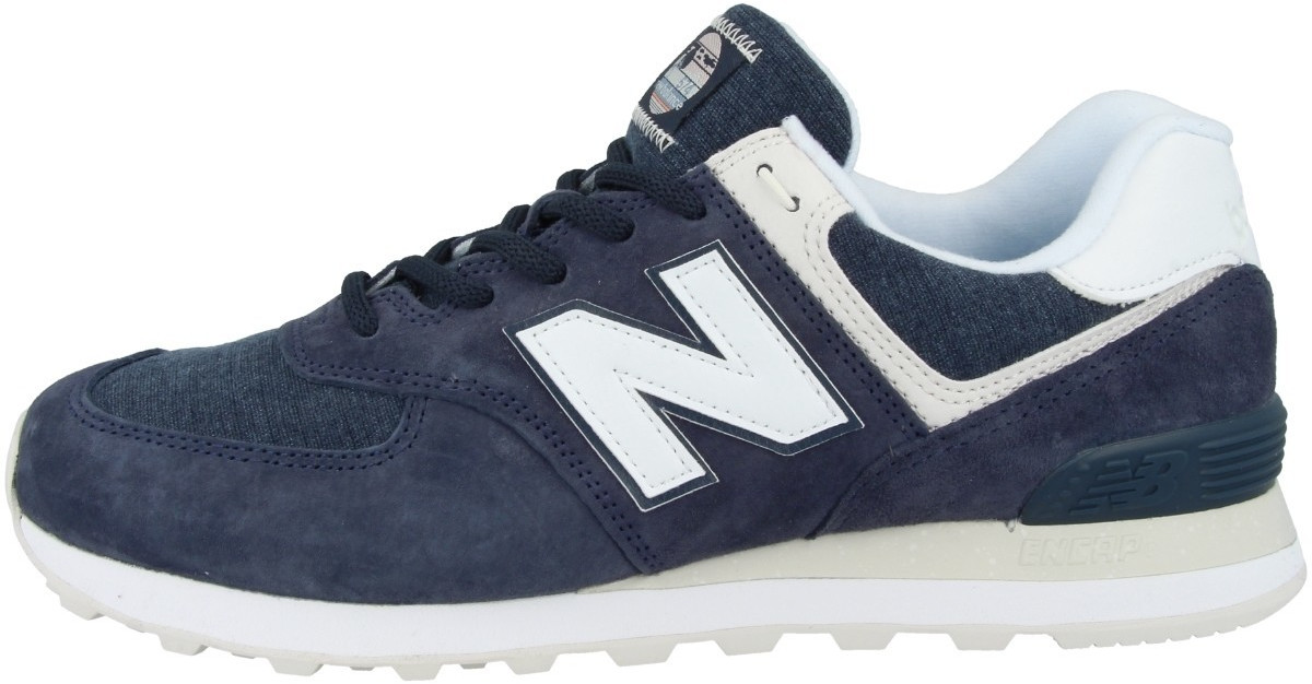 Buy New Balance 574 navy with white (ML574SPZ) from £45.27 (Today ...