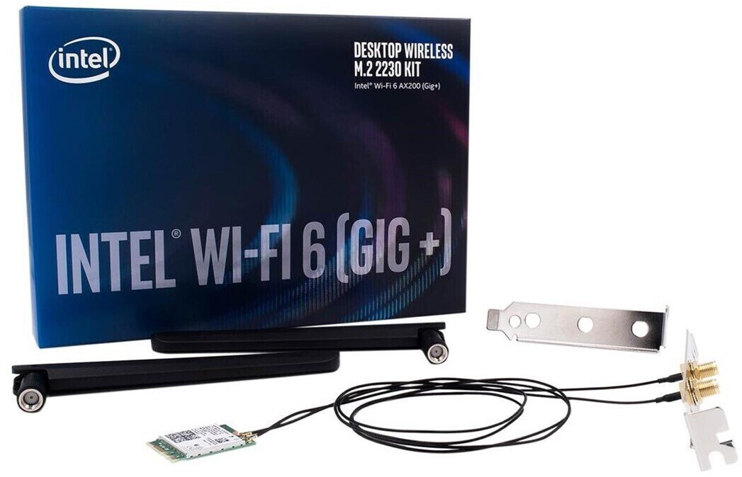 CLE WIFI / BLUETOOTH Intel Wi-Fi 6 AX200 - Adaptateur réseau - M.2 2230 /  M.2 1216 - Bluetooth 5.0, 802.11ax