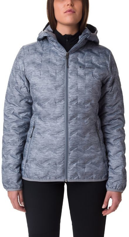 Columbia Women's Delta Ridge Down Hooded Jacket (1875932) tradewinds grey heather