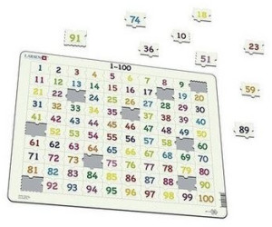 Larsen Puzzle encadré Nombres de 1-100 100 pièces AR10 