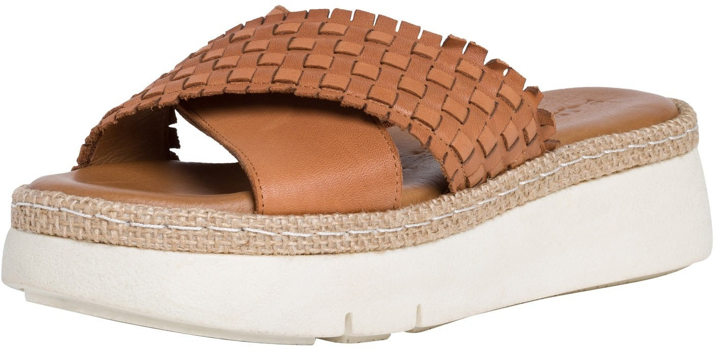 tamaris leather mule